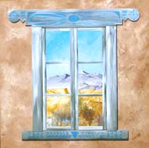 'Window', acrylic on canvas, Will Johnstone.